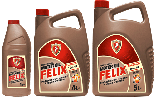 Моторное масло FELIX Semi-synthetic 10W-40 SG/CD 5л